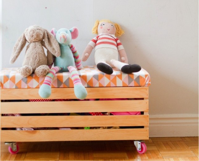 Childrens toy box Unique Ways to Repurpose Wooden Crates
