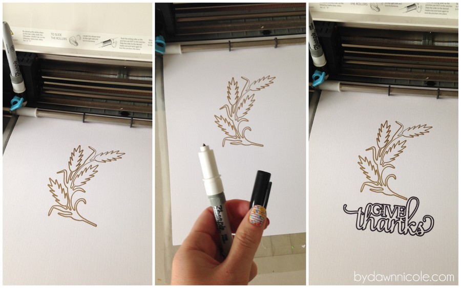 Diy art print silhouette pen holder tutorial 5