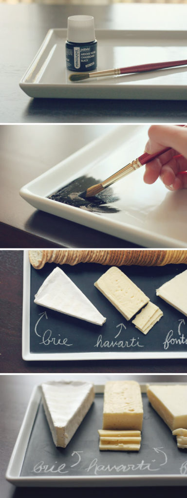 Labelled serving tray 384x1024 Chalkboard Paint Projects You’ll Actually Use