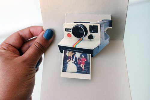 Polaroid pop up card Creative Ways to Upcycle Old Photos