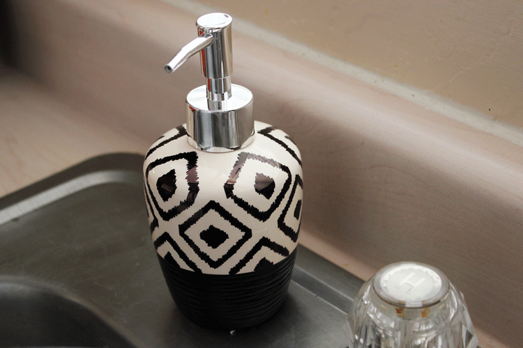 Sharpie pattern soap dispenser
