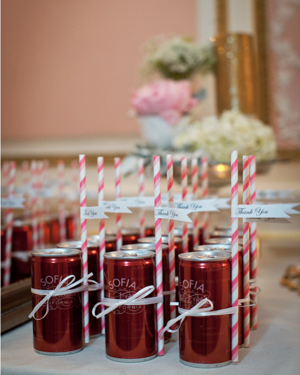 canned drink 18 Budget Friendly DIY Wedding Favors
