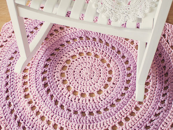 Diy crochet rug