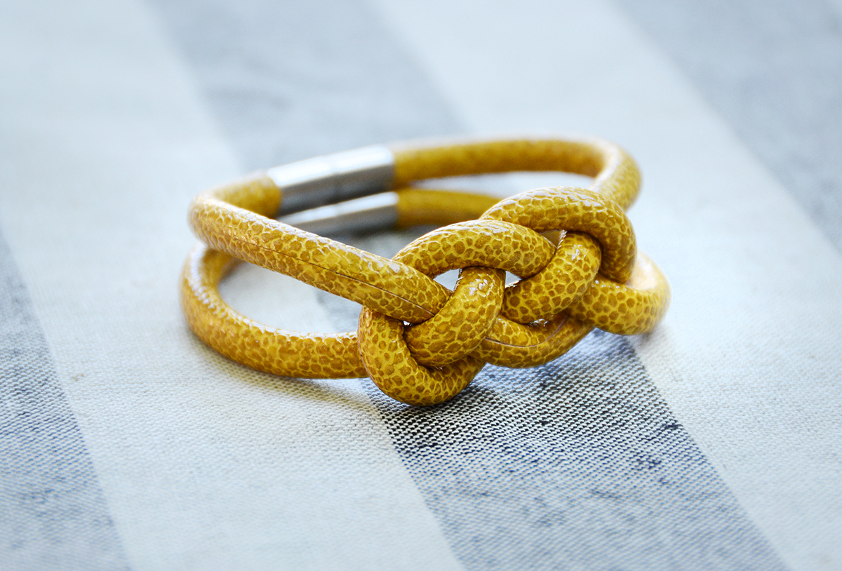 How to make knotted rope bracelets diy 15