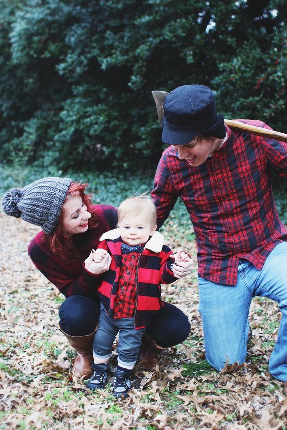 Lumberjack photoshoot family idea