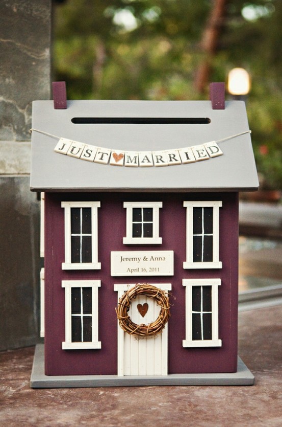 Wedding card house box