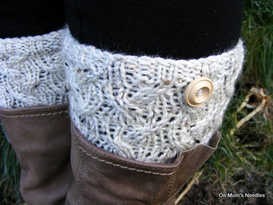 Cable Waves boot snugs Warm Knitted Boot Cuff Patterns for Fall