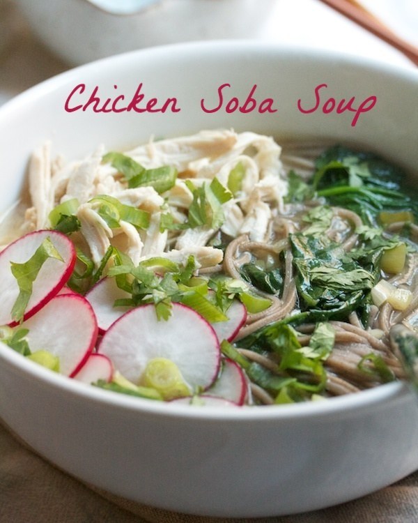 Chicken soba soup