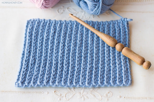 How to crochet ribbing