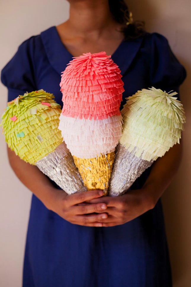Ice cream cone pinata DIY Pinatas for Your Next Party