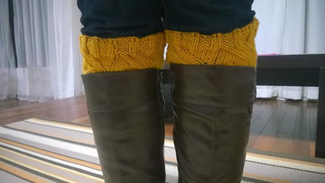 Sunflower boot cuffs