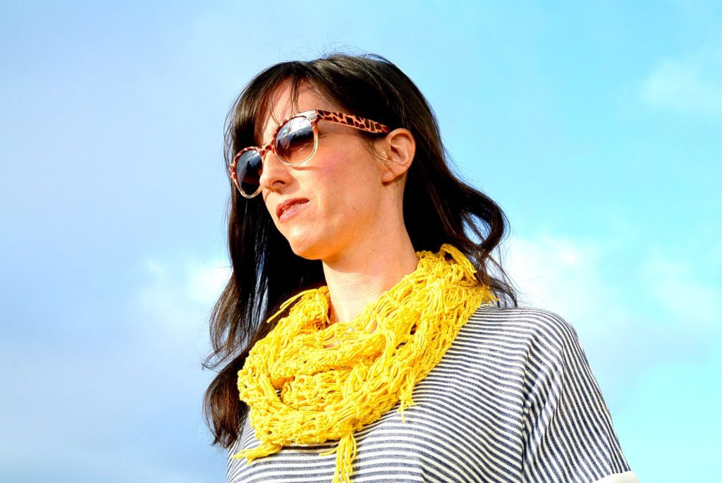 Beginner crochet infinity scarf