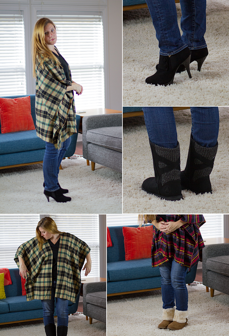 flannel poncho tutorial 20 DIY Poncho Patterns To Get Hooked On This Fall