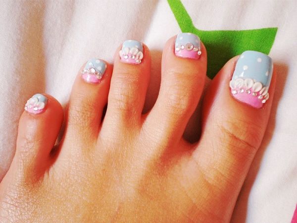 mermaid toe nail designs Pedicures Just Got Better With These 50 Cute Toe Nail Designs!