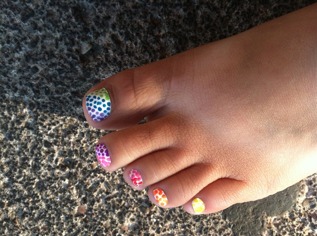 rainbow toe nail designs Pedicures Just Got Better With These 50 Cute Toe Nail Designs!