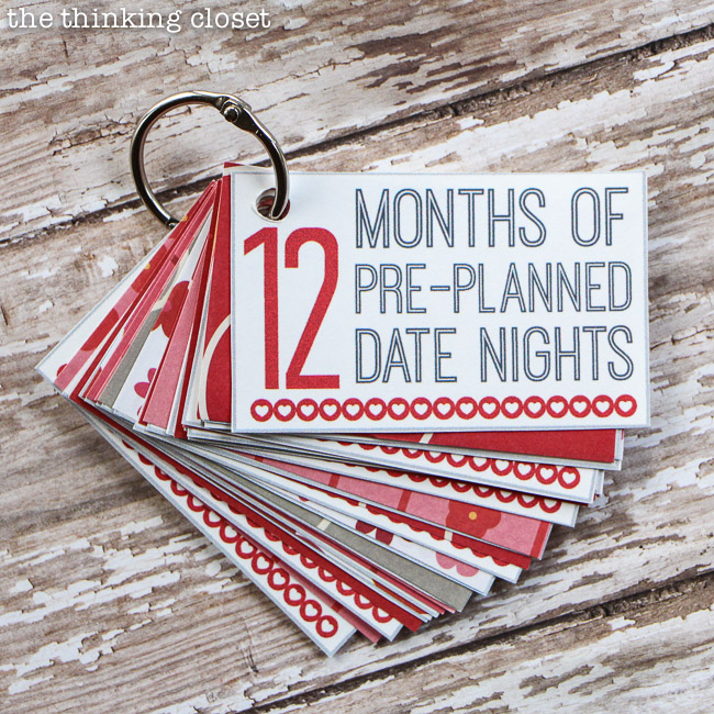 12 months of pre planned dates 25 DIY Boyfriend Gifts For All Kinds of Celebrations