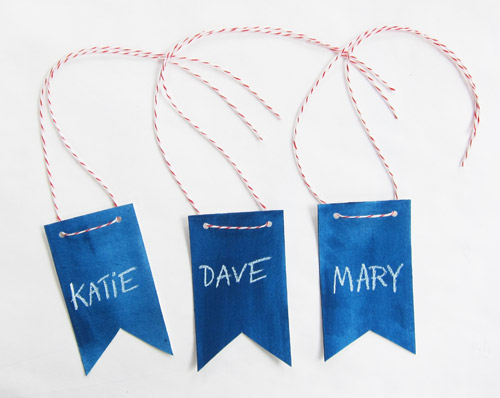 Bunting name tags