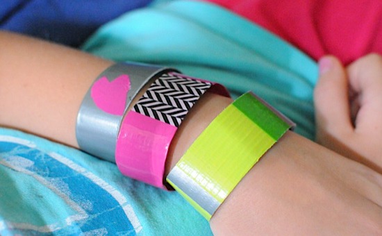 Diy duct tape bracelets
