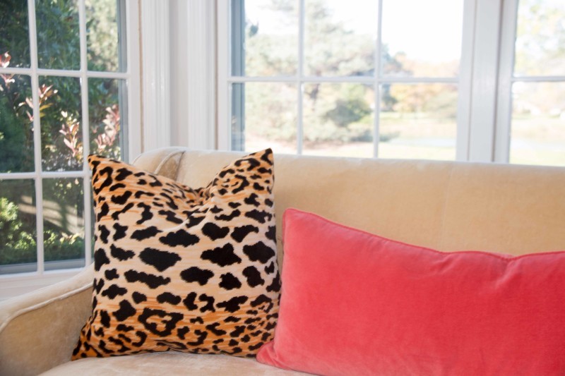 Diy leopard throw pillows