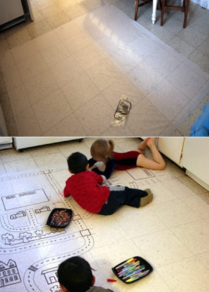 Floor drawing mat