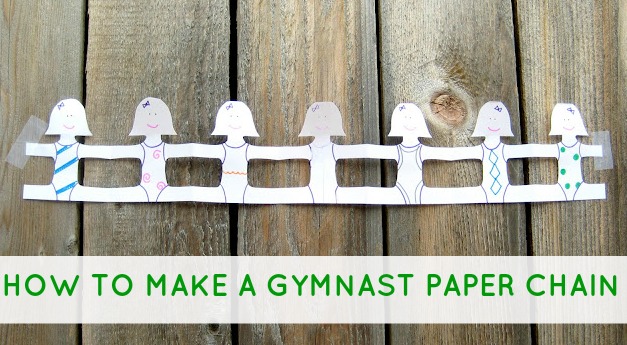 Gymnast paper chain