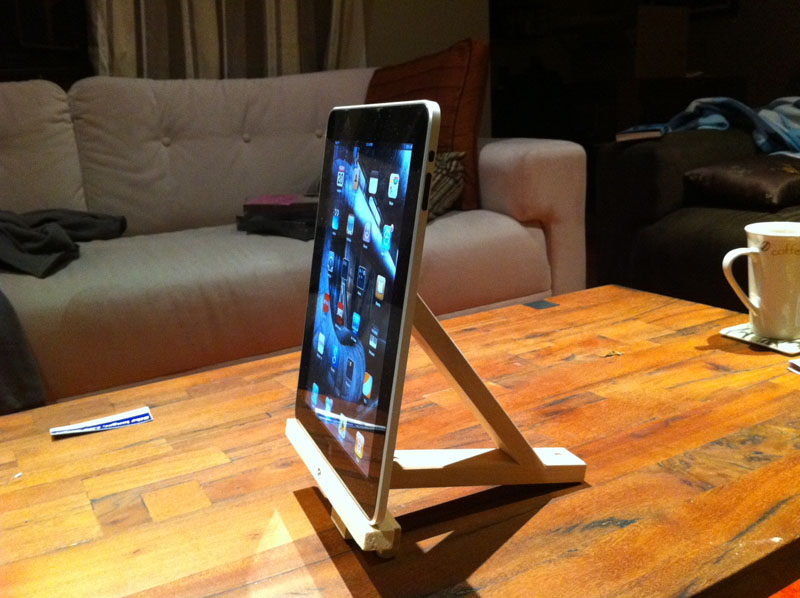 Ikea bracket tablet stand