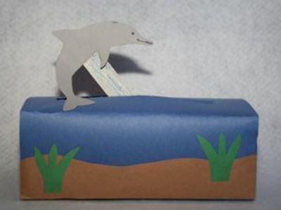 Milk carton diving dolphin 15 Cute Crafts for Dolphin Lovers