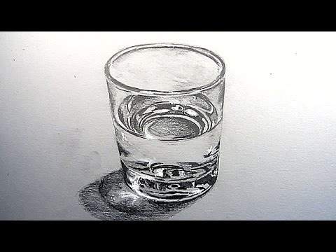 Sketch a glass of water