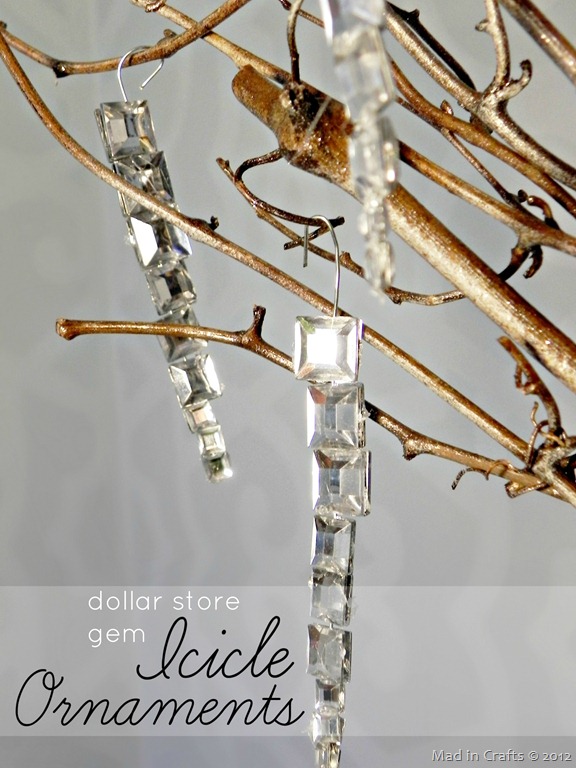 Dollar store gem icicle ornaments4