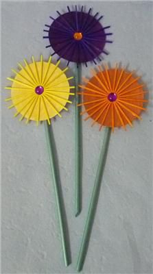 Matchstick flowers