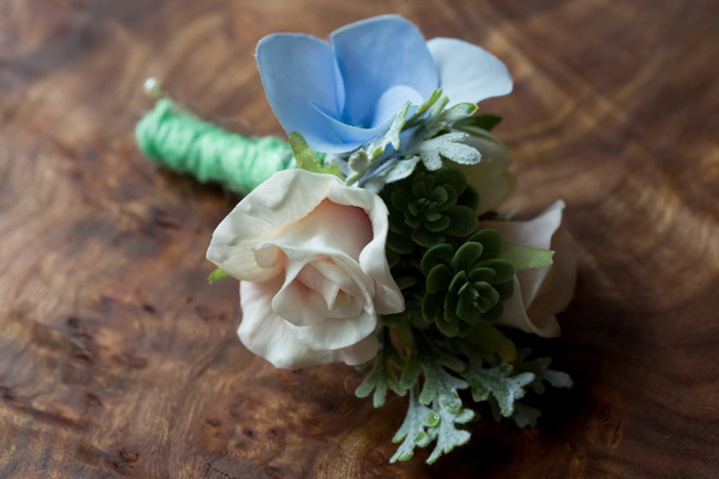 Silk wedding bouquet