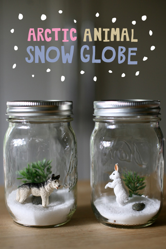 Arctic winter snow globe science craft