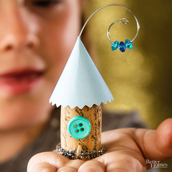 Diy mini birdhouse ornament