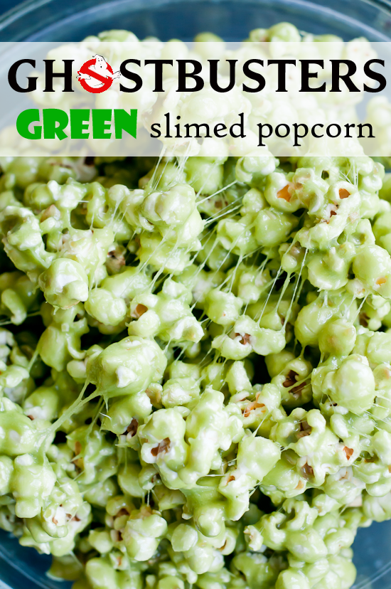 Ghostbusters green slimed popcorn