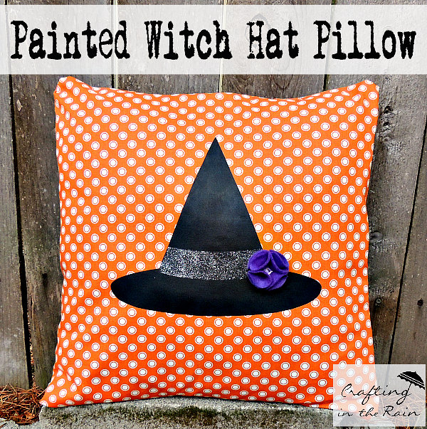 Halloween pillow witch