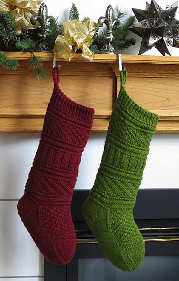 And the Stockings Were Hung 15 Amazing Knitted Christmas Stockings