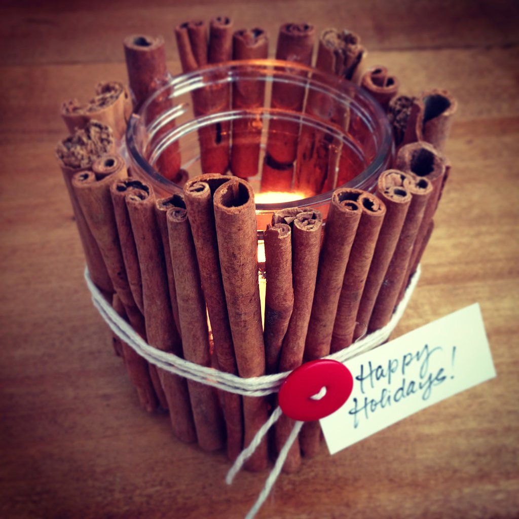 Cinnamon stick votive
