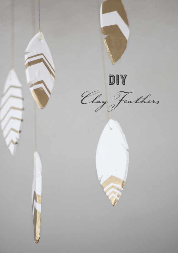 Diy clay feathers