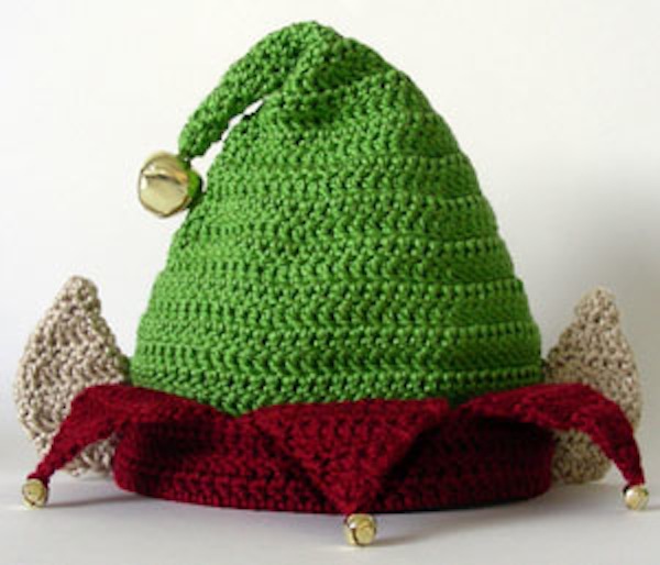 Elf hat with ears and bells