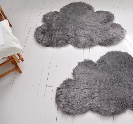 Furry cloud mats