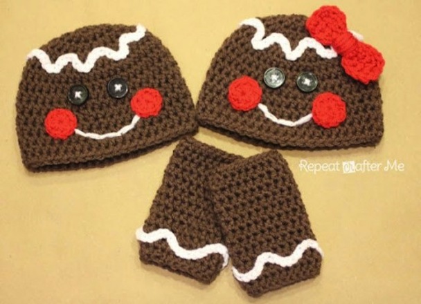 Gingerbread person hats