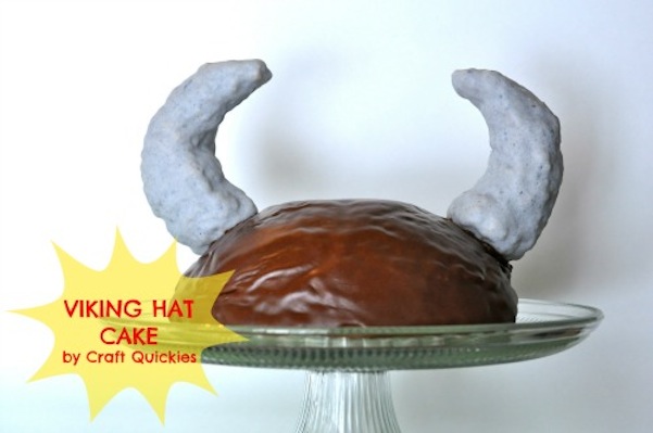 Viking hat cake