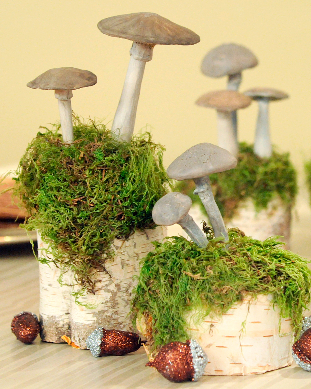 Diy clay mushrooms