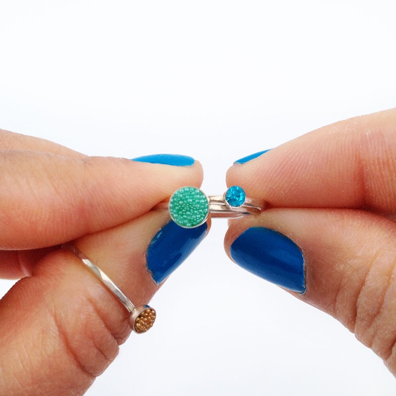 Diy stackable jewelry rings