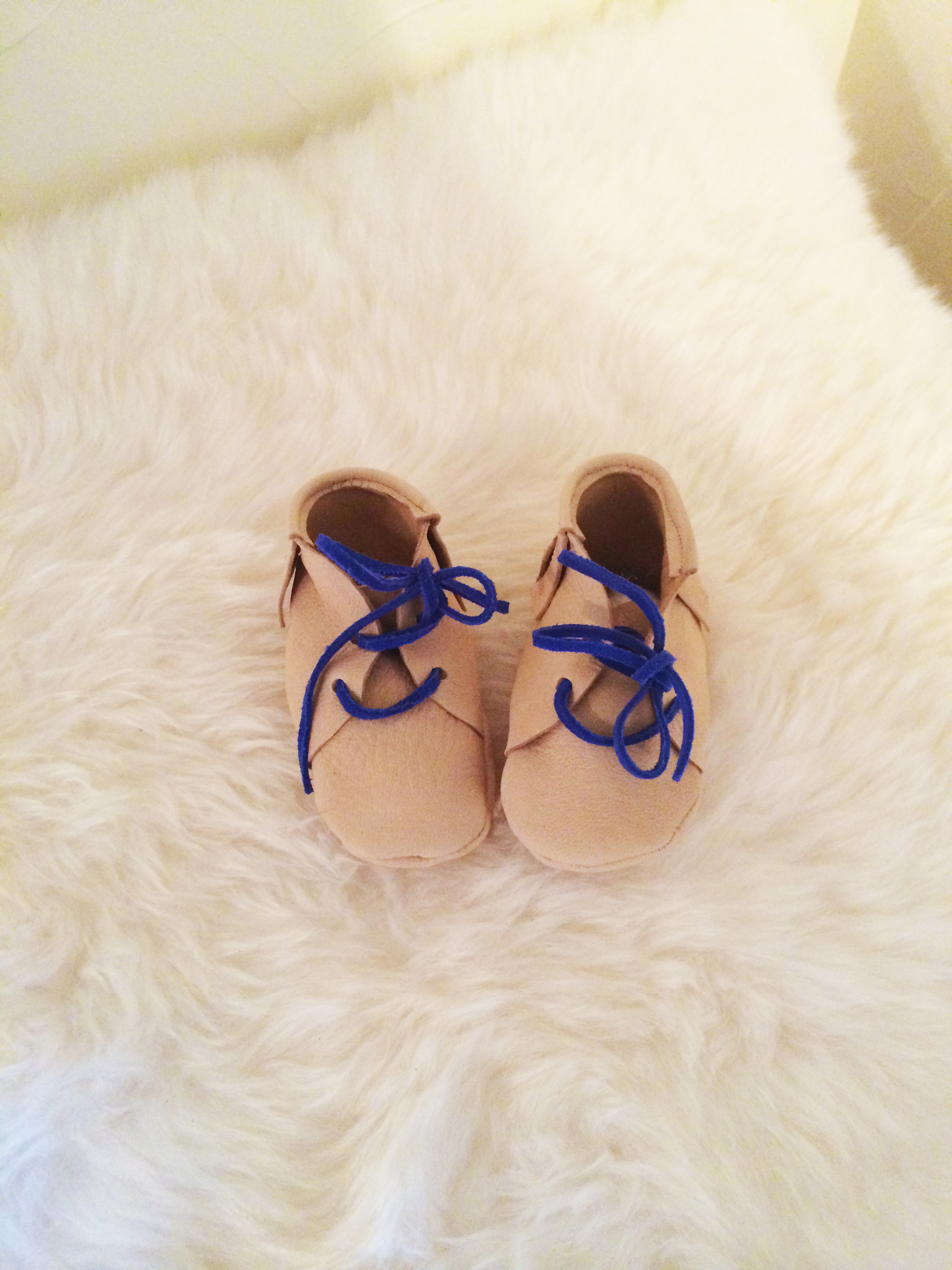 Leather moccasin shoe tutorial baby