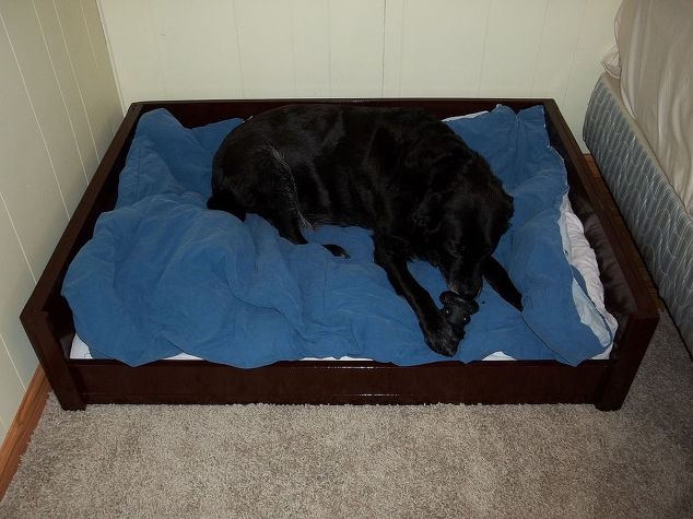 woodworking dog bed large wooden diy painted furniture pets animals 19 Wooden Dog Beds To Create For Your Furry, Four Legged Friends