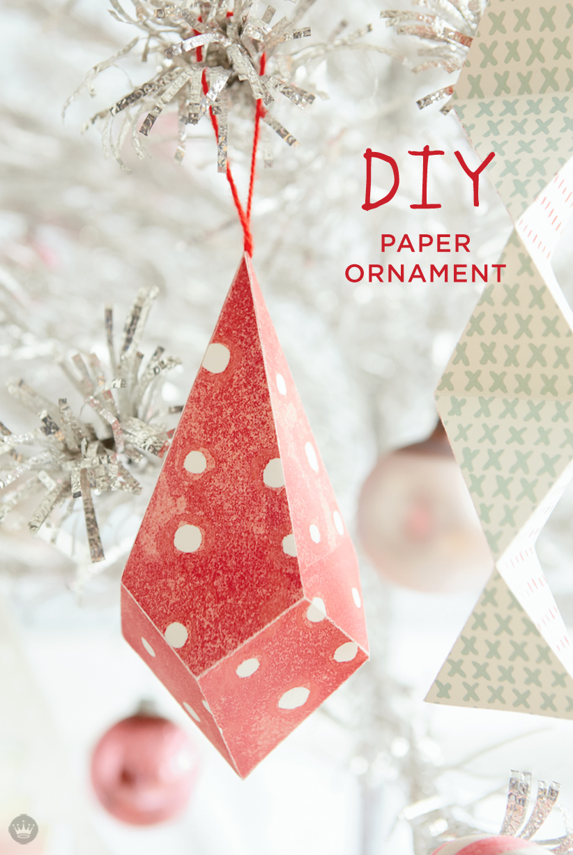 Diy paper ornament