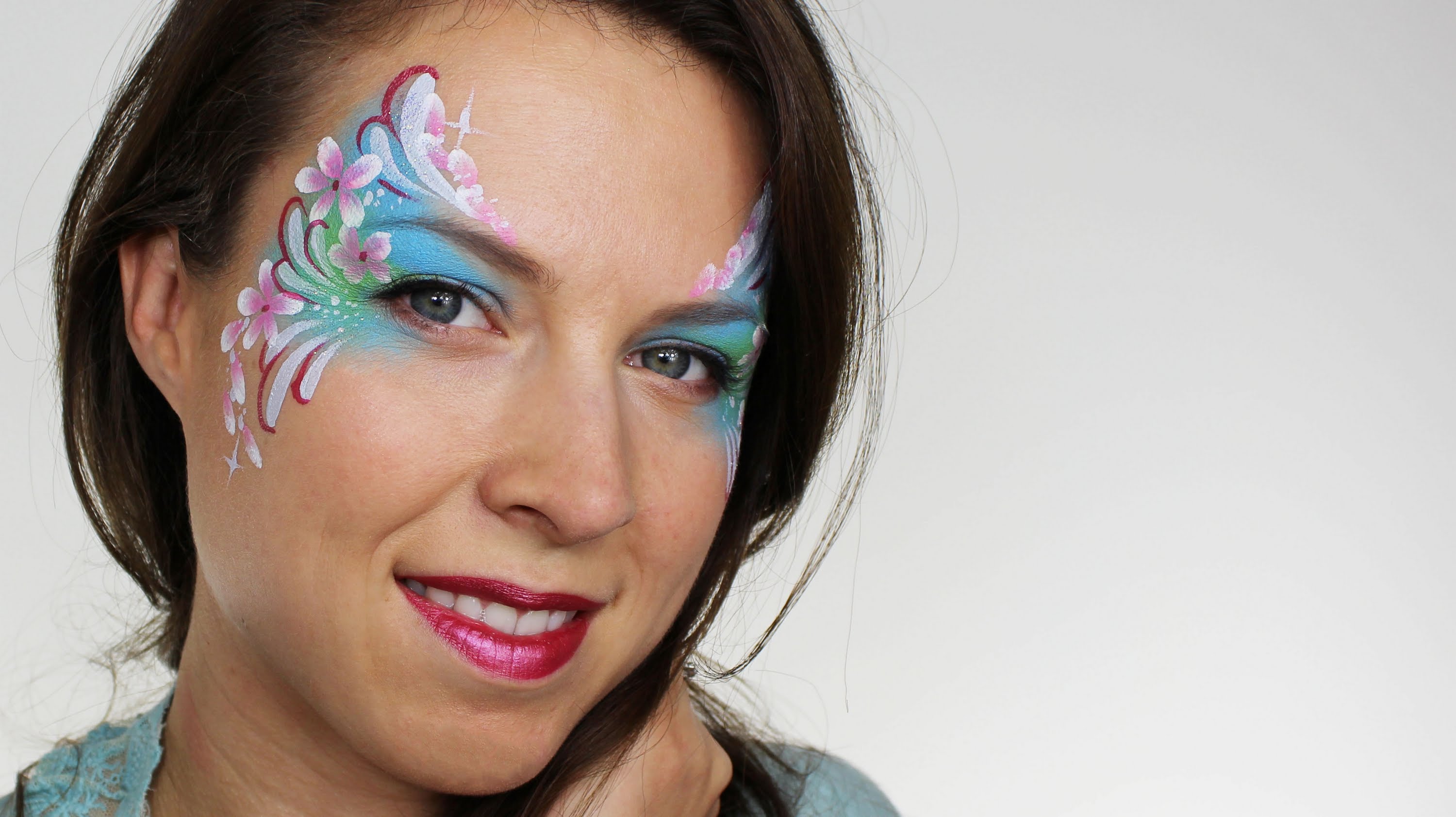 Flower fiary face paint tutorial