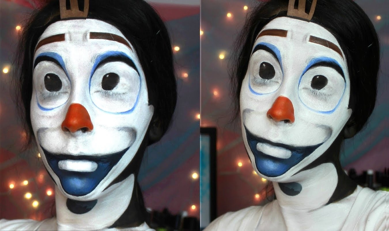 Olaf face paint tutorial