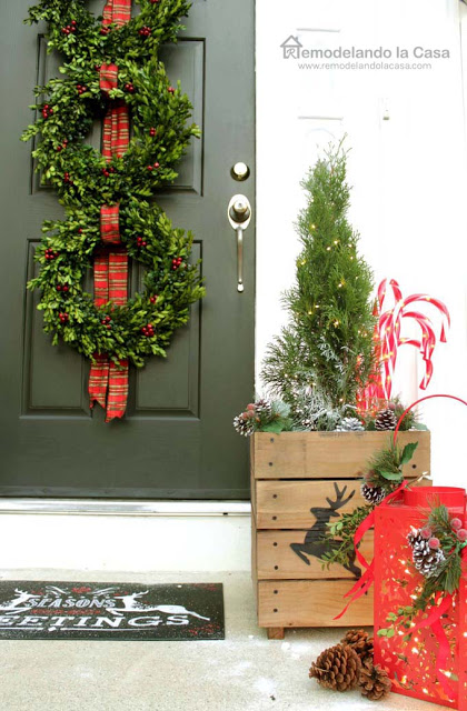 Three wreath christmas door decor the home depot1 